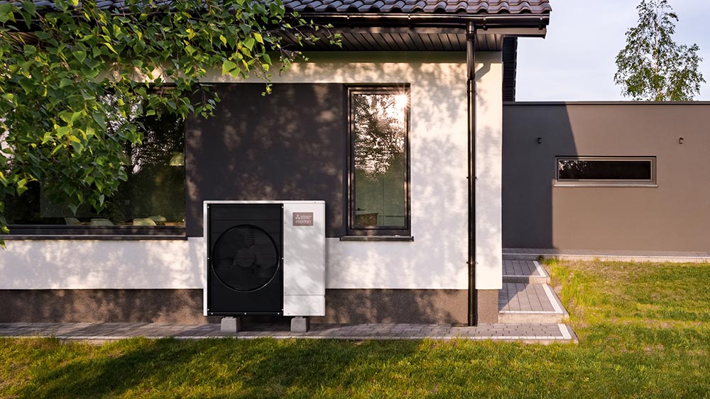 Luft-Wasser-Wärmepumpe Ecodan von Mitsubishi Electric