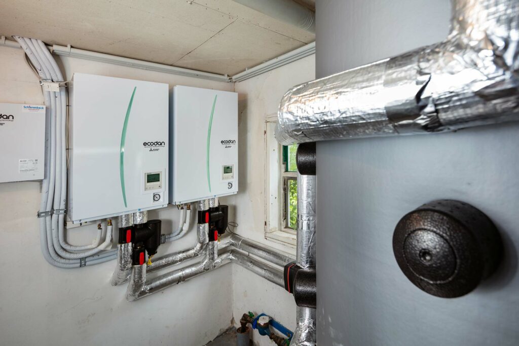 Luft-Wasser-Wärmepumpe Ecodan von Mitsubishi Electric