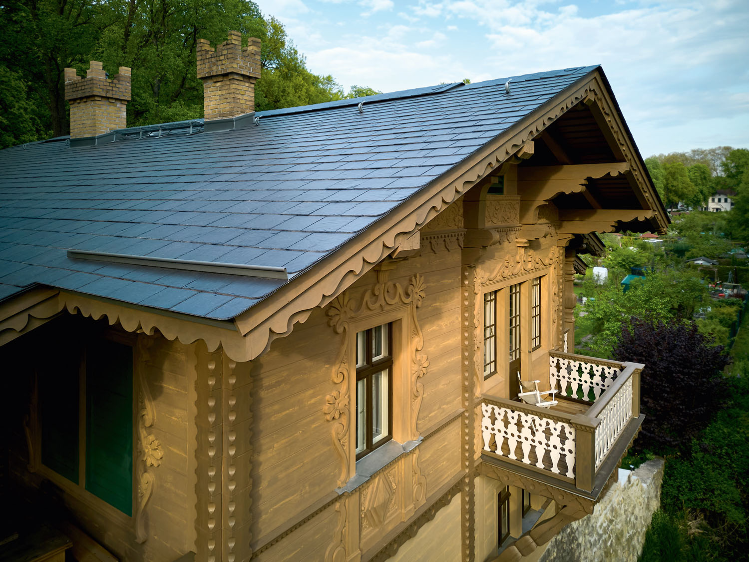 Welterbe mit Schieferdach