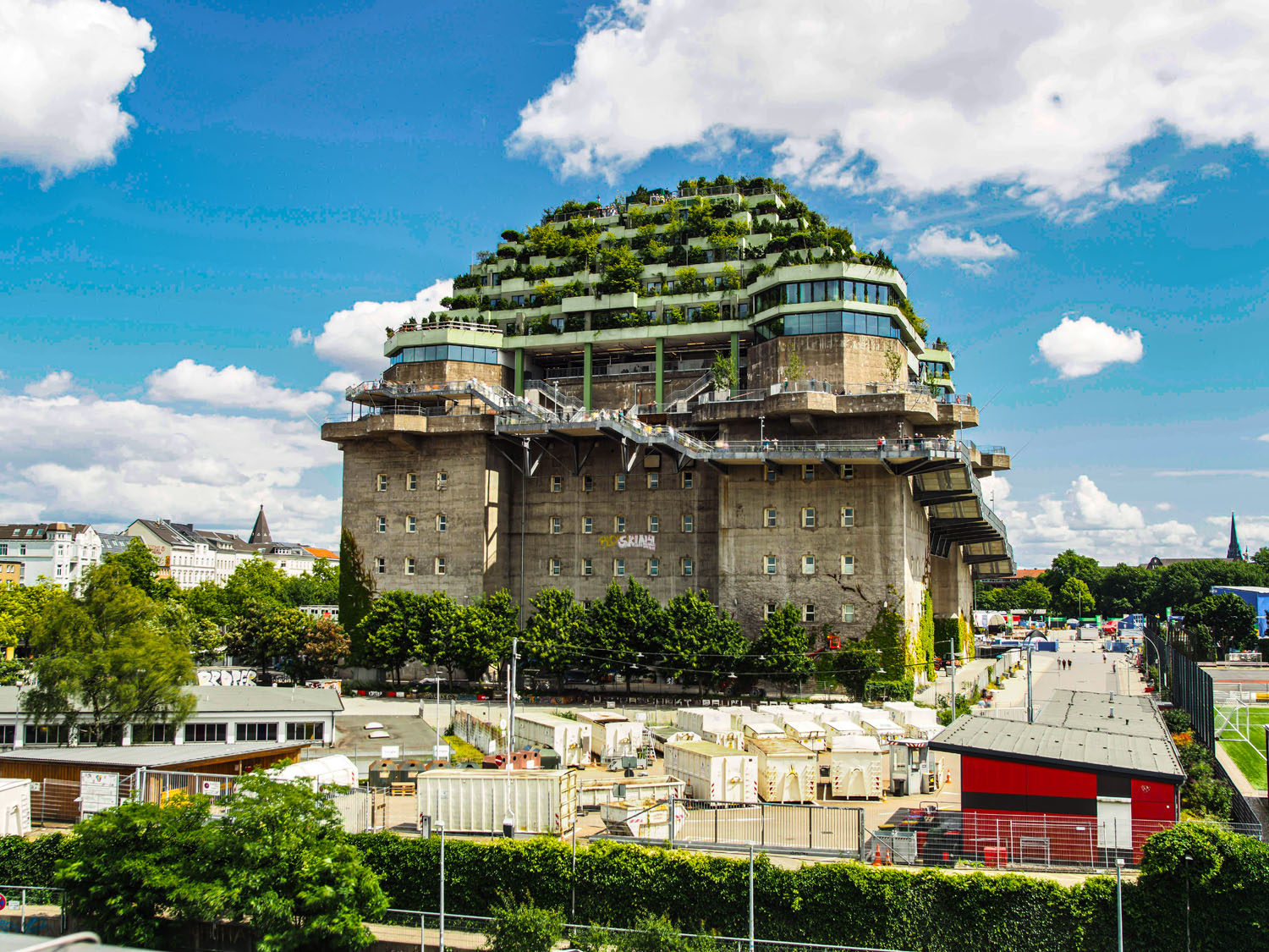 Grüner Bunker in Hamburg